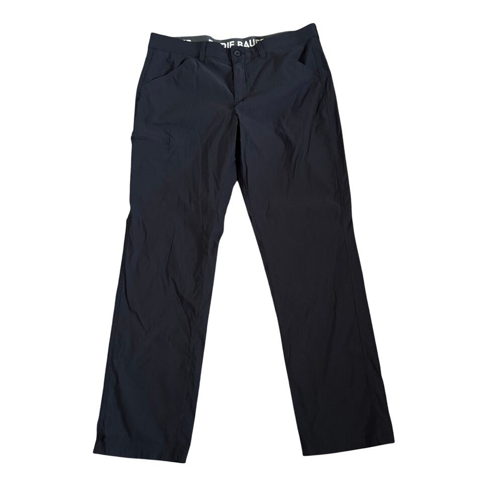 Eddie Bauer Rainier Tech Pants Mens 38x34 (Act 38x33) Black Stretch Hiking Cargo